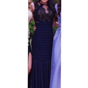 Beautiful Navy Blue Prom Dress